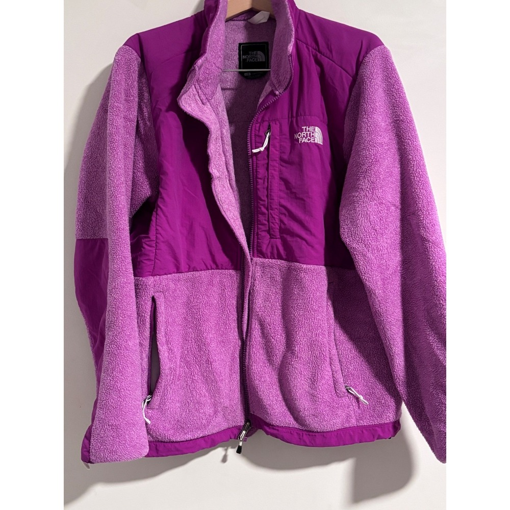 The North Face Denali Purple Sherpa Fleece Jacket Fall Gorpcore Granola L - Picture 3 of 10